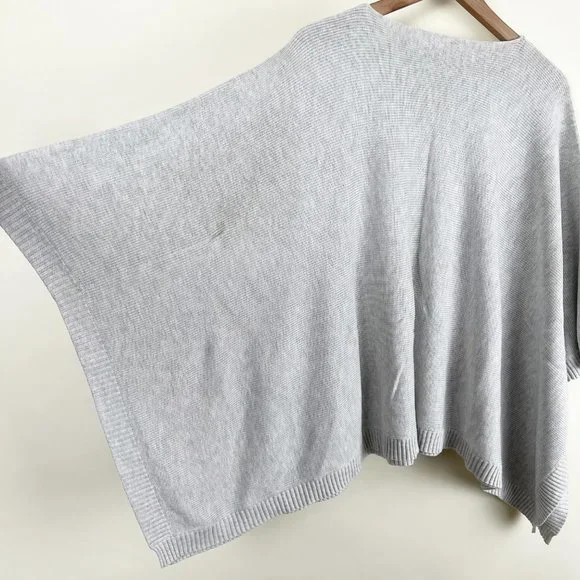 Lululemon Cashmere Tencel Divinity Scarf Poncho Ribbed Knit Cardigan Sweater - Picture 9 of 16